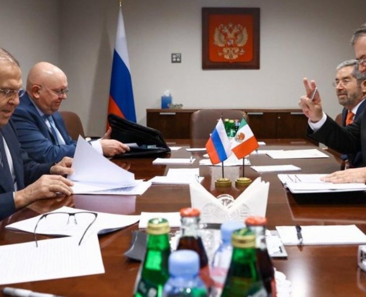 Ebrard comparte al canciller de Rusia la propuesta de paz de México sobre el conflicto en Ucrania