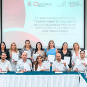 Empresarios firman con Mara Lezama acuerdo solidario para saldar deuda económica y social de Quintana Roo