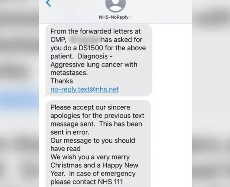 “Usted tiene cáncer de pulmón”, dijo por error una clínica de Inglaterra a cientos de pacientes