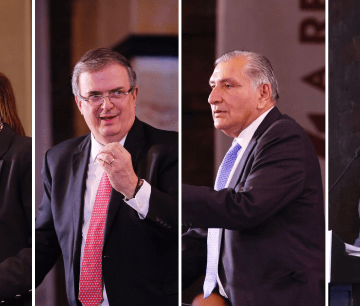 "Corcholatas" de Morena desfilan en la Cámara de Diputados