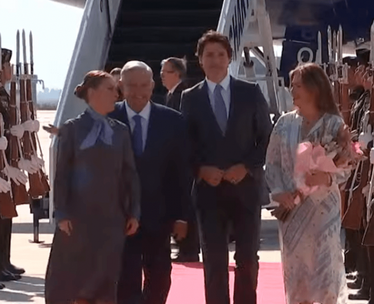 Primer ministro de Canadá, Justin Trudeau, arriba al AIFA para la Cumbre de líderes de Norteamérica