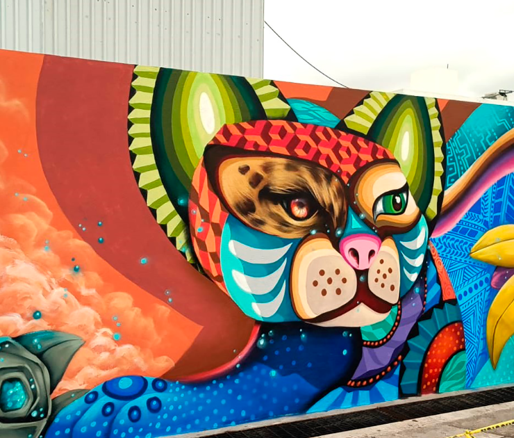 Armando “Riesk” estrena mural en el puerto de Veracruz