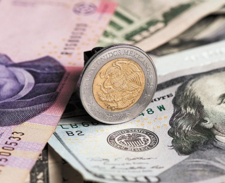 Peso cotiza en 17.91 unidades por dólar, su marca desde abril de 2018